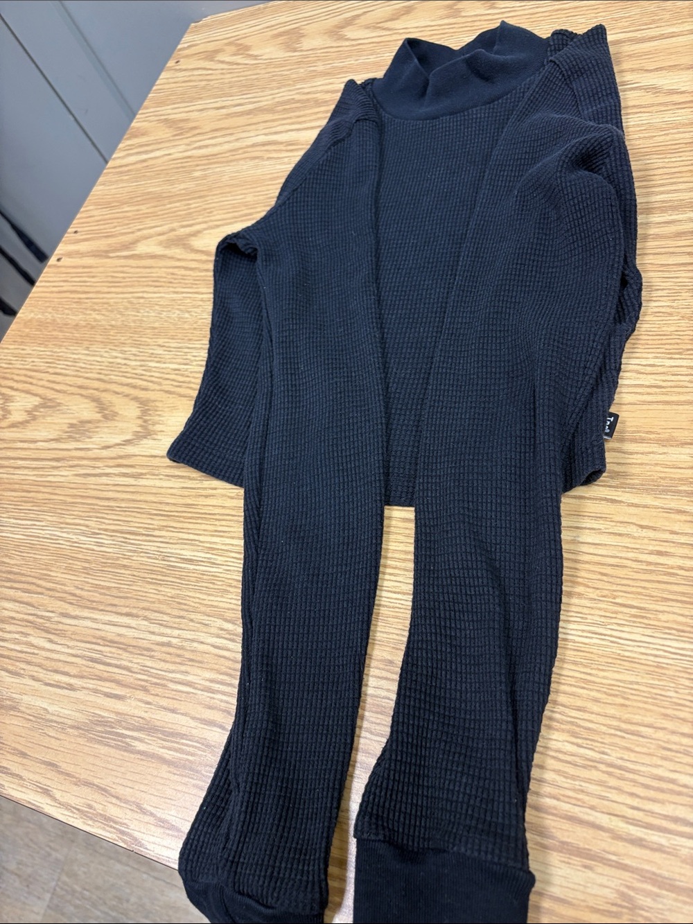 TNA Thermal Turtleneck Jumpsuit - Women's Cozy Waffle Knit